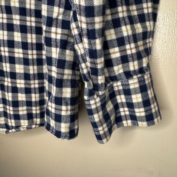 BARBOUR men's size large L Tailored Fit flannel plaid corduroy button shirt - Picture 8 of 12